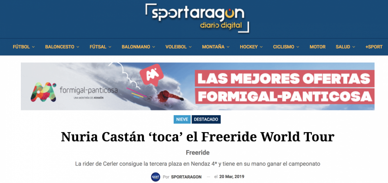 Nuria Castán ‘toca’ el Freeride World Tour