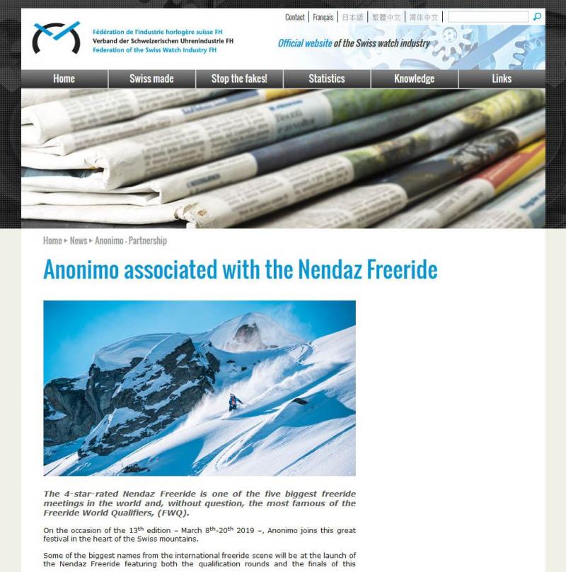 Anonimo associated with the Nendaz Freeride